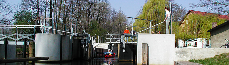 Schleuse an der Dubkow Mühle